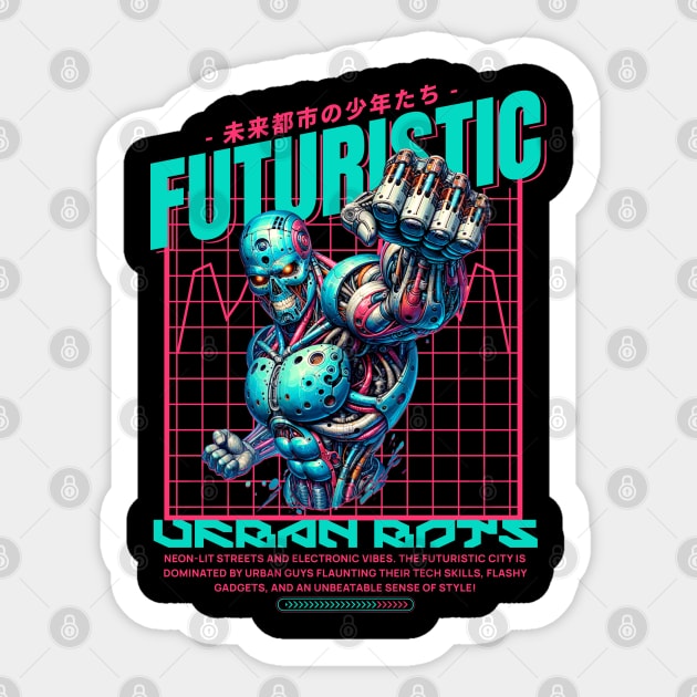 Future Urban Bot Sticker by TEENIE DESIGN